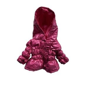 Build-A-Bear Workshop Pink Puffer Puffy Coat Jacket BABW Bear Clothing